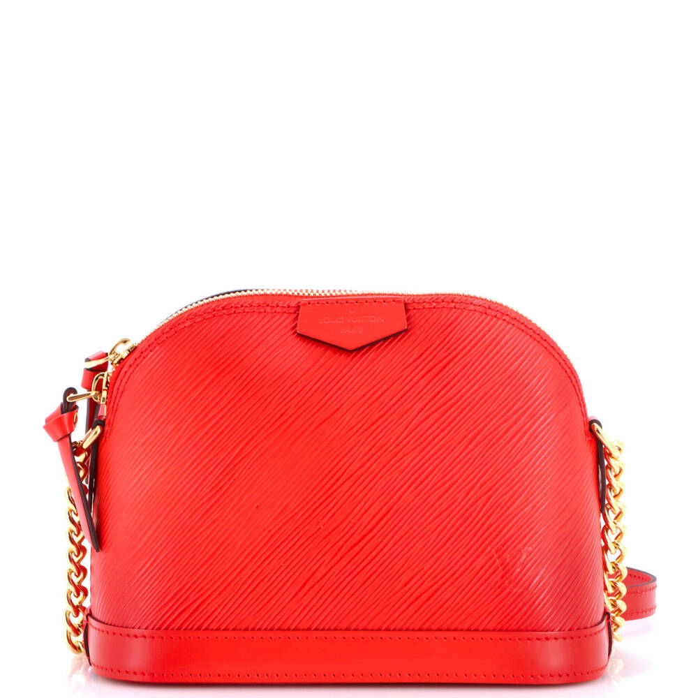 Louis Vuitton Mini Alma Chain Handbag Epi Leather